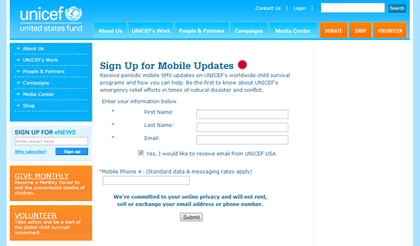UNICEF Mobile List 2