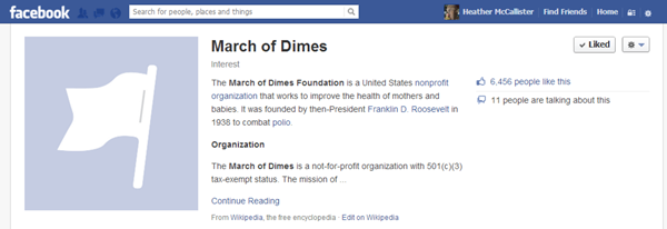 March of Dimes One